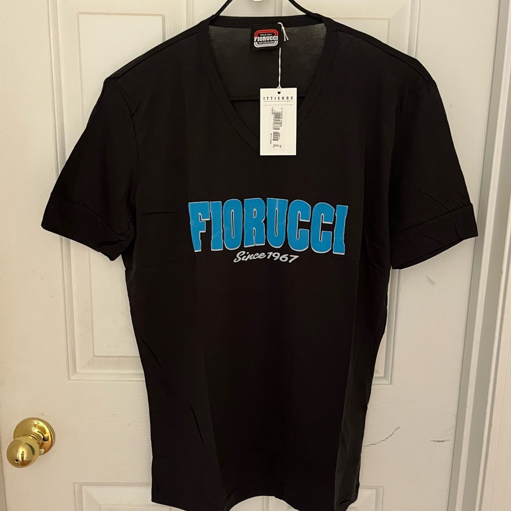 Fiorucci Black and Blue Short Sleeve Tee